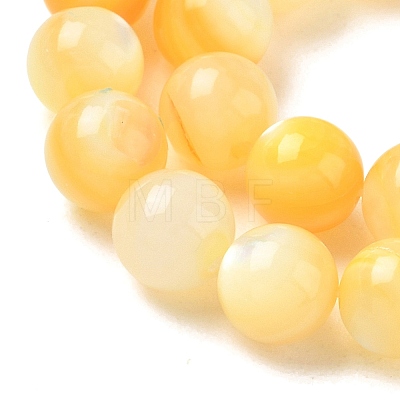 Natural Yellow Shell Beads Strands SH-CBACA76-16B-1