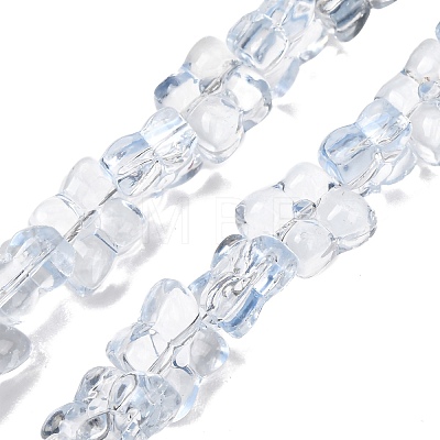 Transparent Glass Beads Strands GL-CBAAE04-01I-1