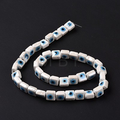 Handmade Porcelain Ceramic Beads Strands LAMP-B021-06E-1