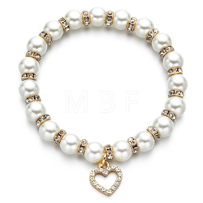 Alloy & Crystal Rhinestone Charm Bracelets FS-WGAEA4B-06-1
