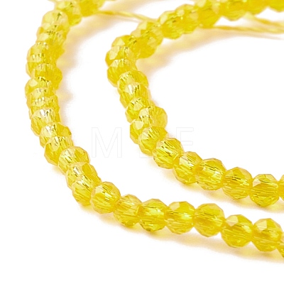 Transparent Glass Beads Strands GLAA-C019-01A-24-1