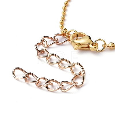 Brass Ball Chains Necklace Making NJEW-JN02838-01-1