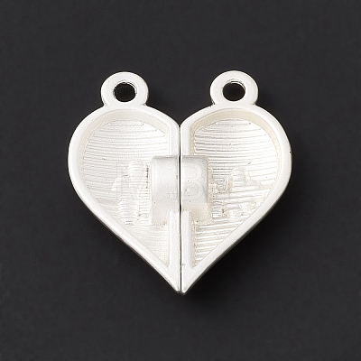 Love Heart Alloy Magnetic Clasps FIND-C013-01C-1
