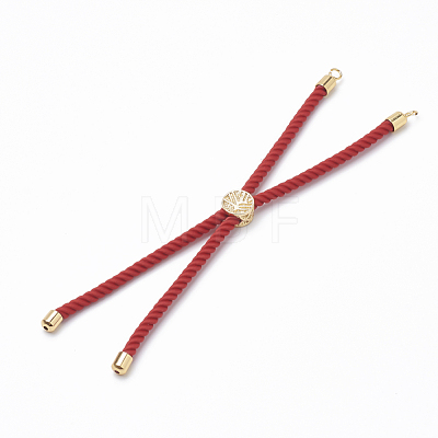 Nylon Twisted Cord Bracelet Making MAK-T003-07G-1
