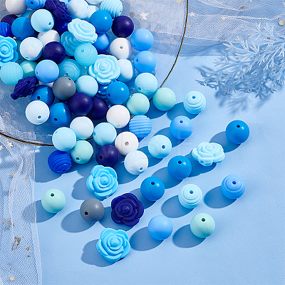 Food Grade Eco-Friendly Silicone Beads SIL-DC0001-28-1
