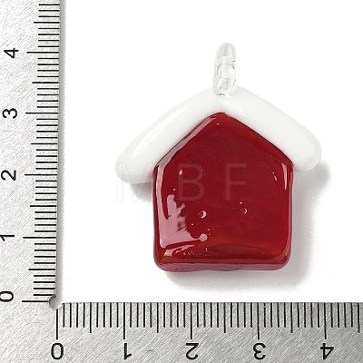 Christmas Handmade Lampwork Pendants LAMP-L081-01B-1