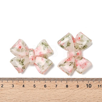 Transparent Printed Acrylic Cabochons OACR-M008-01C-1
