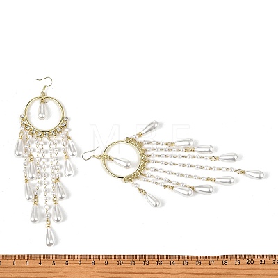 Alloy Crystal Rhinestone Chandelier Earrings EJEW-G439-02G-1