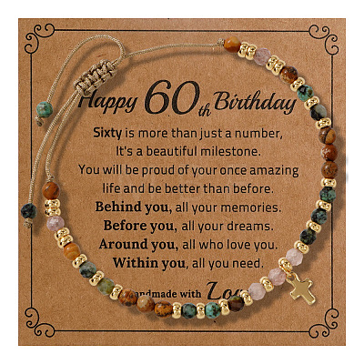 Birthday Brass Cross Charm Bracelets KZ7256-5-1