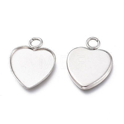 Non-Tarnish 304 Stainless Steel Pendant Cabochons Settings for Fashion Jewelry LS-X-STAS-M283-01P-A-1