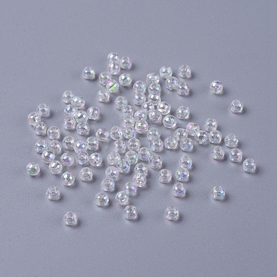 Eco-Friendly Transparent Acrylic Beads X-PL730-2-1