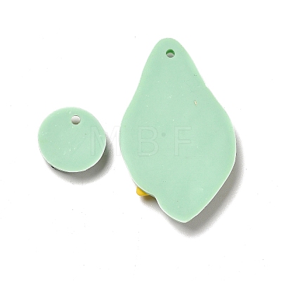 Handmade Polymer Clay Pendants Sets CLAY-B003-13-1
