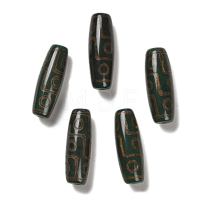 Tibetan Style dZi Beads TDZI-R002-02B-1