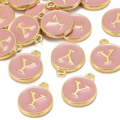 Golden Plated Alloy Enamel Charms LS-ENAM-S118-07Y-1