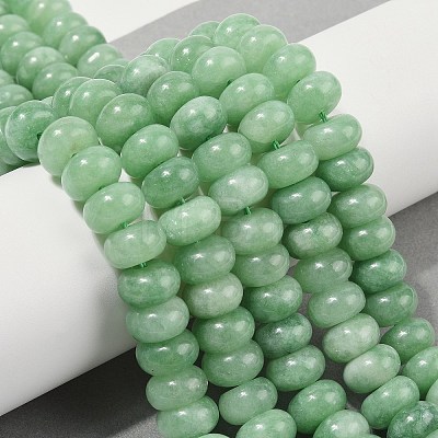 Dyed Natural White Jade Beads Strands G-G107-A21-01-1