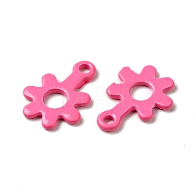 Spray Painted 201 Stainless Steel Charms STAS-G304-22D-1