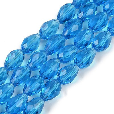 Transparent Glass Beads Strands EGLA-N013-T6mm-D17-1
