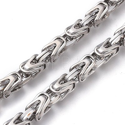 201 Stainless Steel Byzantine Chains CHS-P011-09P-A-1