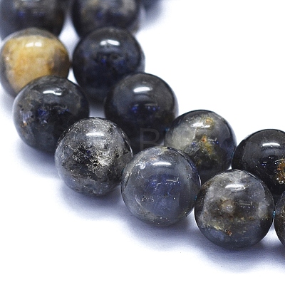 Natural Iolite Beads Strands G-E561-16-10mm-1