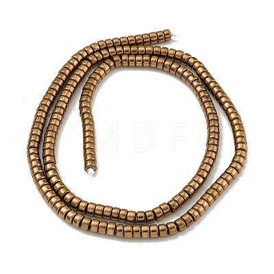 Electroplated Synthetic Non-magnetic Hematite Beads Strands G-K361-A05-01-1