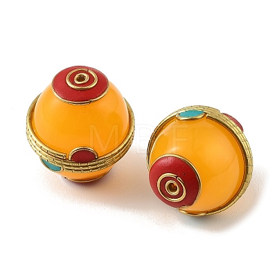 Handmade Polymer Clay Indonesia Beads PY-CBAAA14-03C-1