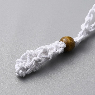 Braided Cotton Thread Cords Macrame Pouch Necklace Making FIND-WH0032-56B-01-1