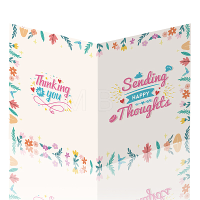 Rectangle Paper Farewell Greeting Card AJEW-WH0522-009-1