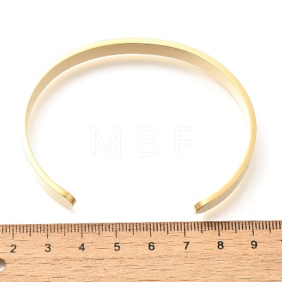 304 Stainless Steel Blank Cuff Bangles BJEW-E361-11G-1