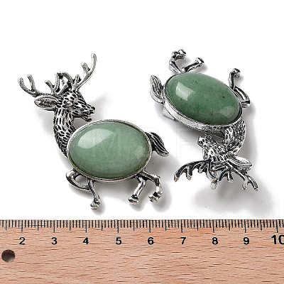 Alloy Elk Brooches JEWB-A021-02AS-07-1