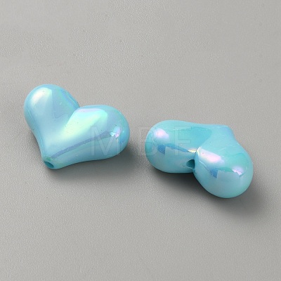 10Pcs Opaque Acrylic Beads LS-SACR-WH0008-020I-1