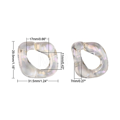 Transparent Acrylic Linking Rings PACR-R246-053-1