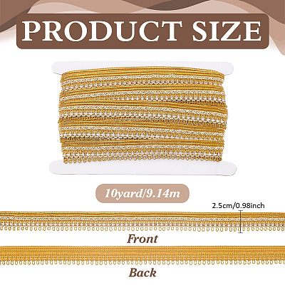 10Yards Metallic Yarn Trim DIY-PH0038-26-1