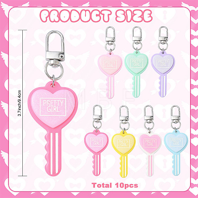 10Pcs Resin Pendant Decorations HJEW-YW00283-1