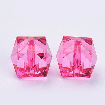 Transparent Acrylic Beads TACR-Q259-10mm-V08-01-1