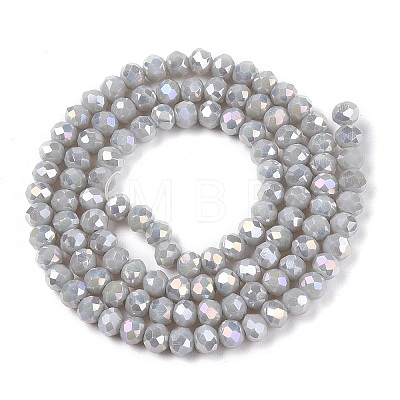 Electroplate Glass Beads Strands EGLA-A044-P3mm-B19-1