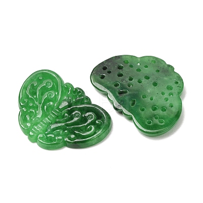 Dyed Natural Myanmar Jade Carved Pendants GG-CBABA9C-01-1