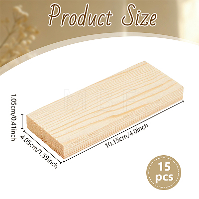 15Pcs Wood Boards WOOD-OC0004-54A-1