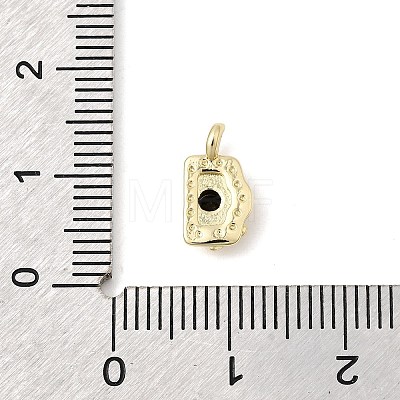 Brass Micro Pave Cubic Zirconia Pendants KK-L262-12G-1