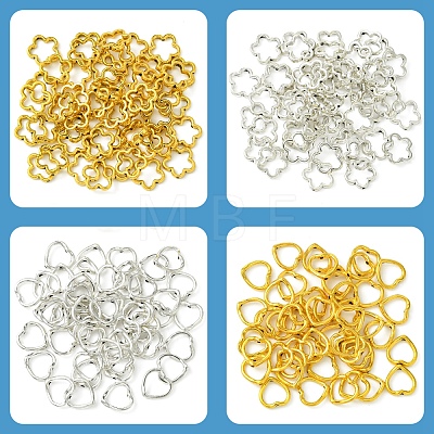 50Pcs Tibetan Style Alloy Bead Frame TIBEB-FS0001-10AG-1