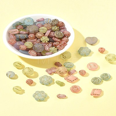 100G Plating Acrylic Beads OACR-FS0002-02-1