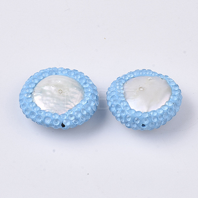 Polymer Clay Rhinestone Beads RB-S055-41D-1