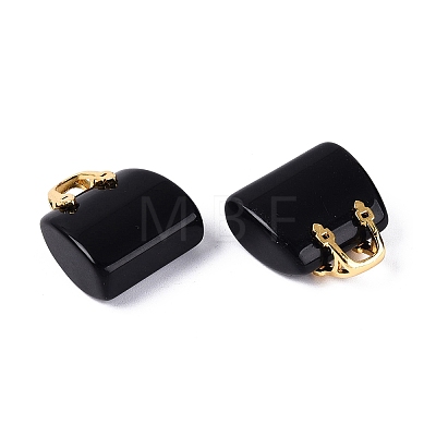 Natural Obsidian Pendants G-Q602-01G-01-1