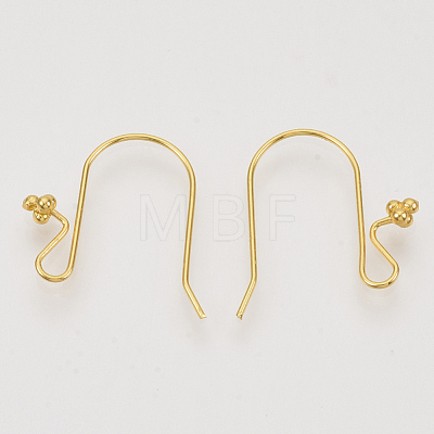 Brass Earring Hooks X-KK-N216-29-1
