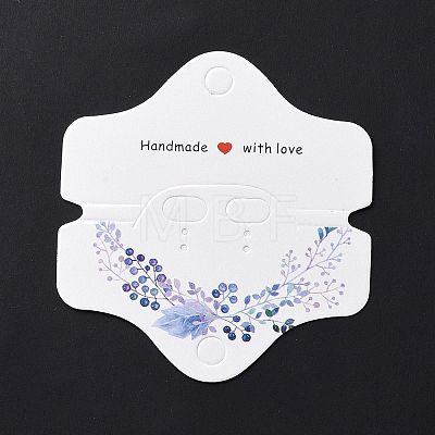Paper Jewelry Earring Display Cards DIY-B061-03D-1