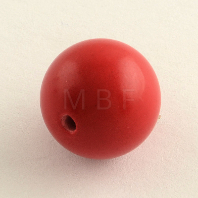 Round Cinnabar Beads X-CARL-Q002-8mm-1
