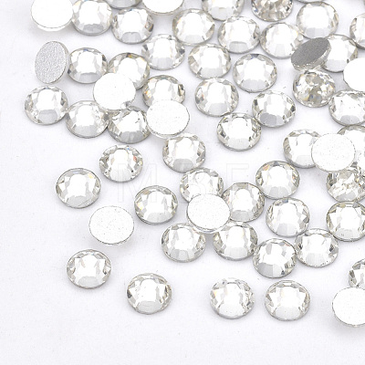 Glass Flat Back Rhinestone Cabochons RGLA-S002-12SS-37-1