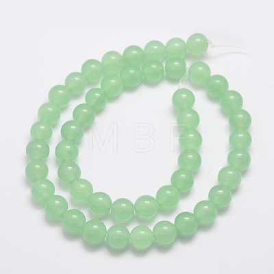 Natural & Dyed Malaysia Jade Bead Strands G-A146-8mm-A26-1