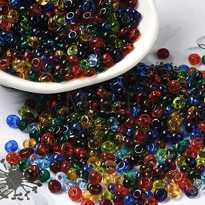 Transparent Colours Glass Seed Beads X1-SEED-P006-02A-03-1