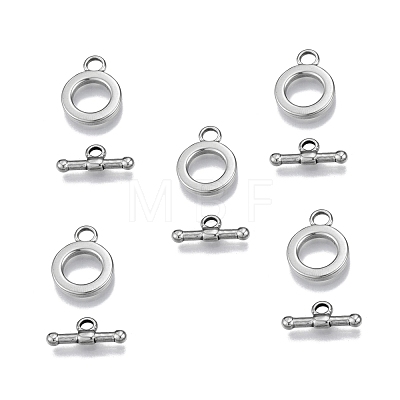 201 Stainless Steel Toggle Clasps STAS-N099-21-1