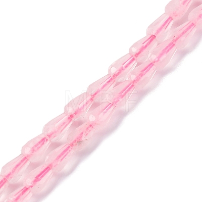 Natural Rose Quartz Beads Strands G-C080-B02-01A-1